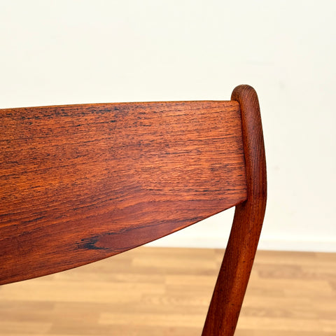 Set of 4 dining chairs in teak by P. E. Jorgensen, 1950s-60s, Denmark
