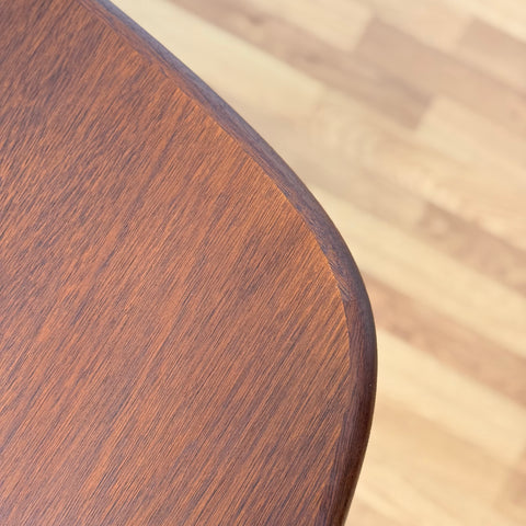Oval dining table 'Model 74' in mahogany by Skovby Møblefabrik, ca. 1970s-80s, Denmark