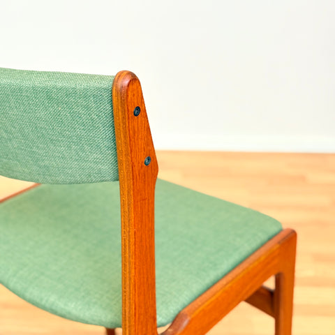 Danish set of 4 dining chairs in teak by Eric Buch