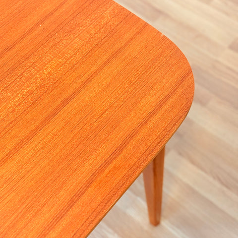 Swedish square dining table in teak