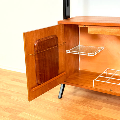 Swedish bookshelf in teak by IKEA, model 'Roxen'
