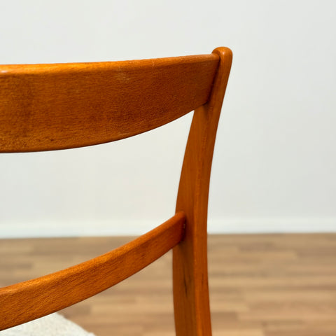 Set of 2 dining chairs in beech, 1950s-60s, Sweden