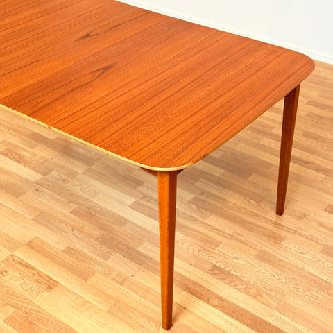 Swedish square dining table in teak