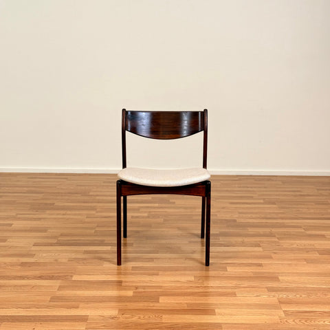 Danish set of 2 dining chairs in Santos rosewood by P. E. Jorgensen