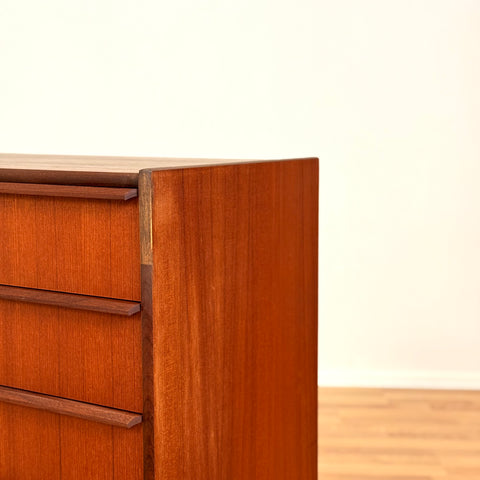 Danish chest of drawers in teak by Hanbjerg Møbelfabrik