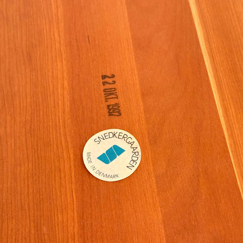 Danish oval dining table in cherry by Snedkergården