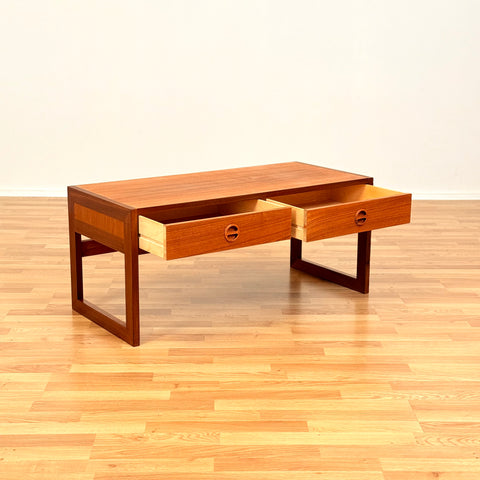 Swedish side table in teak by Arne Wahl Iversen for IKEA