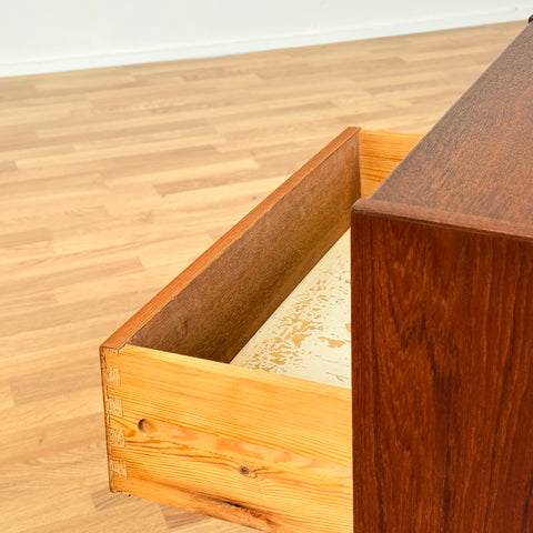 Danish chest of drawers in teak by Kjeld Bundgard