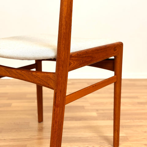 Danish set of 2 dining chairs in teak by Erik Kirkegaard