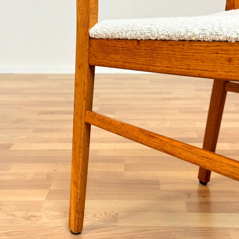 Swedish set of 4 dining chairs in oak