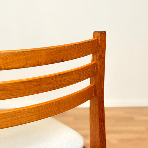Danish dining chairs in oak