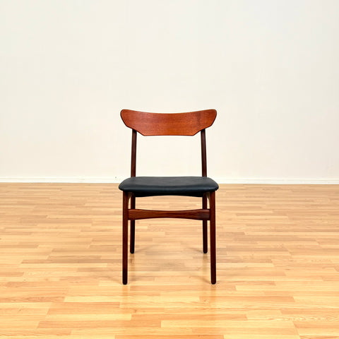 Danish set of 6 dining chairs in teak by Schiønning & Elgaard