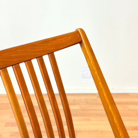 Swedish set of 8 dining chairs in beech by Gottfrid Karlsson & Söner Stolfabrik Diö