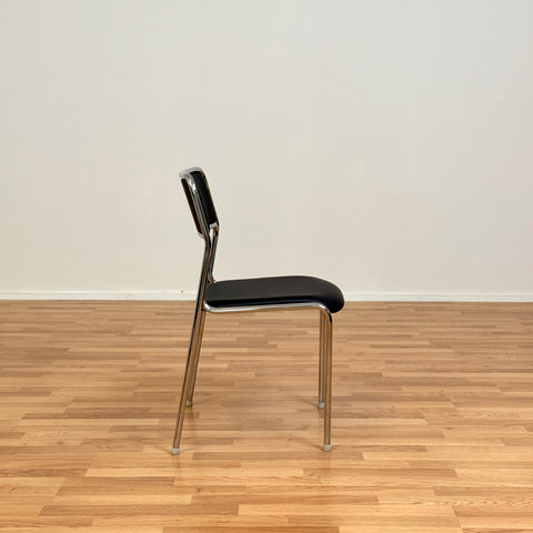 Chrome dining chairs by Kinnarps, 1990s