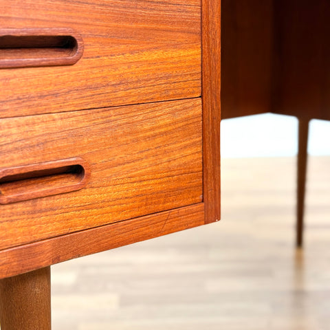 Danish writing desk in teak, 1950s-60s