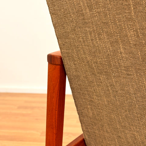 Danish armchair in solid teak