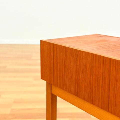 Swedish hall bench in teak & beech