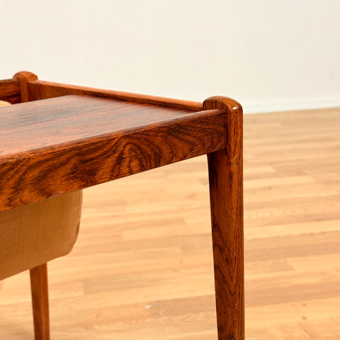 Danish side table in Santos rosewood by Spøttrup