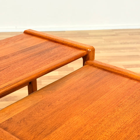 Danish set of nest of tables in teak