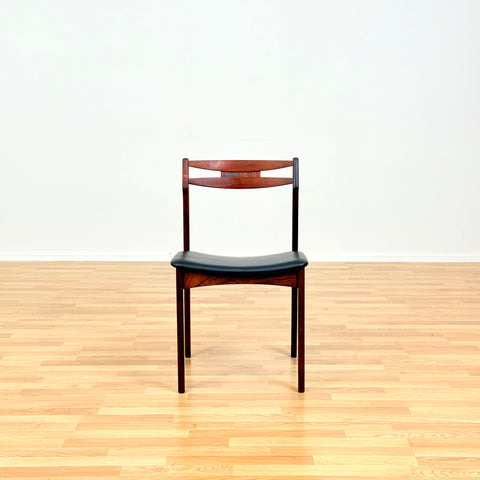 Danish dining chairs in Santos rosewood by Erik Buch