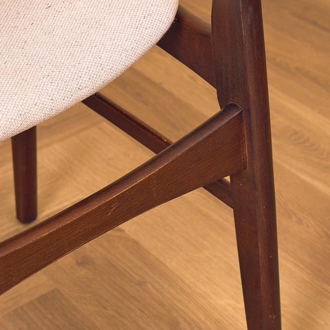 Danish dining chairs in teak & beech
