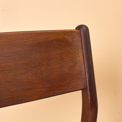 Danish dining chairs in teak & beech