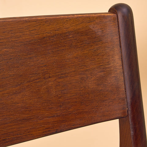 Danish dining chairs in teak & beech