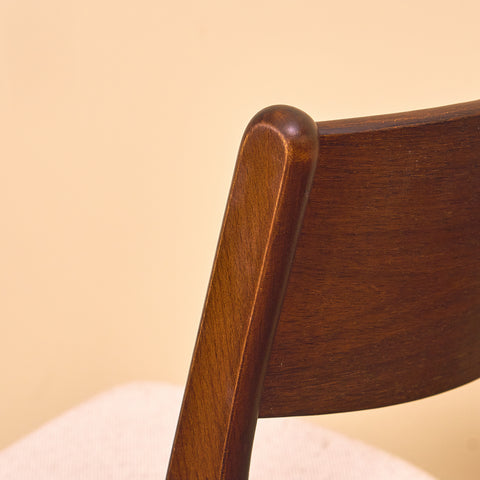 Danish dining chairs in teak & beech