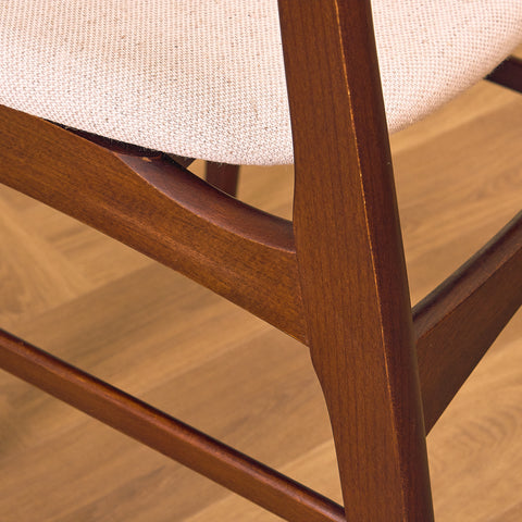 Danish dining chairs in teak & beech