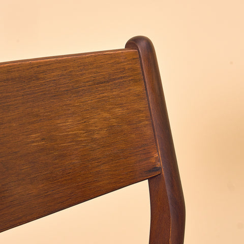 Danish dining chairs in teak & beech