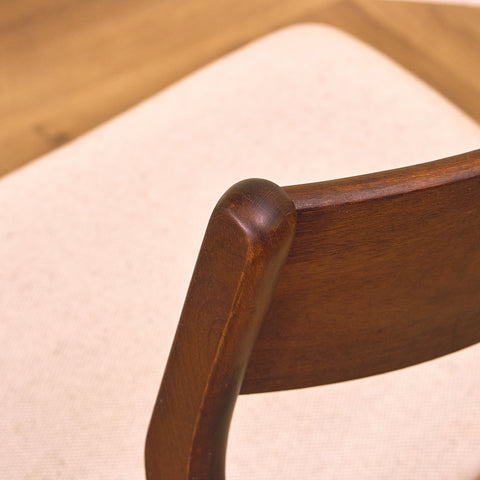Danish dining chairs in teak & beech