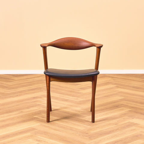 Danish chair in solid teak by Erik Kirkegaard, model 49