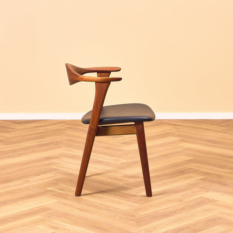 Danish chair in solid teak by Erik Kirkegaard, model 49
