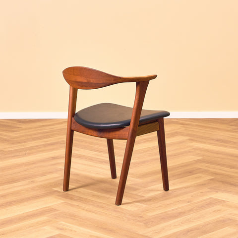 Danish chair in solid teak by Erik Kirkegaard, model 49