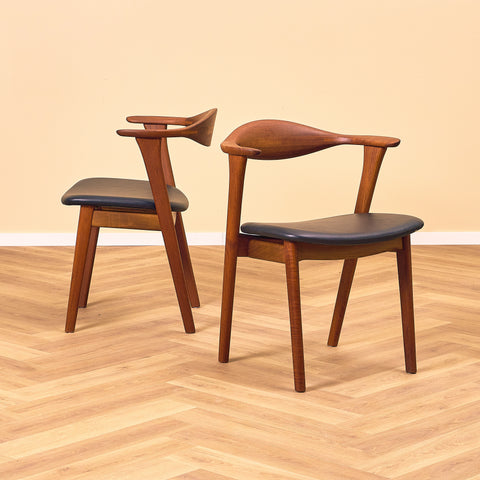 Danish chair in solid teak by Erik Kirkegaard, model 49