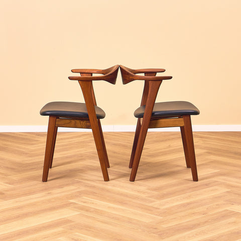 Danish chair in solid teak by Erik Kirkegaard, model 49