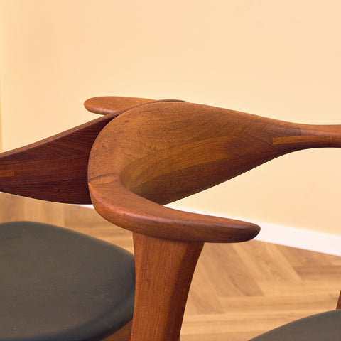Danish chair in solid teak by Erik Kirkegaard, model 49