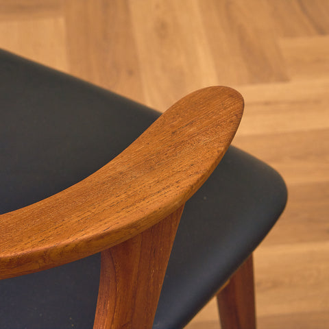 Danish chair in solid teak by Erik Kirkegaard, model 49