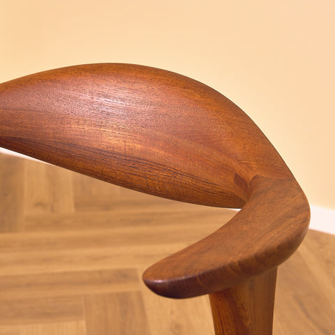 Danish chair in solid teak by Erik Kirkegaard, model 49
