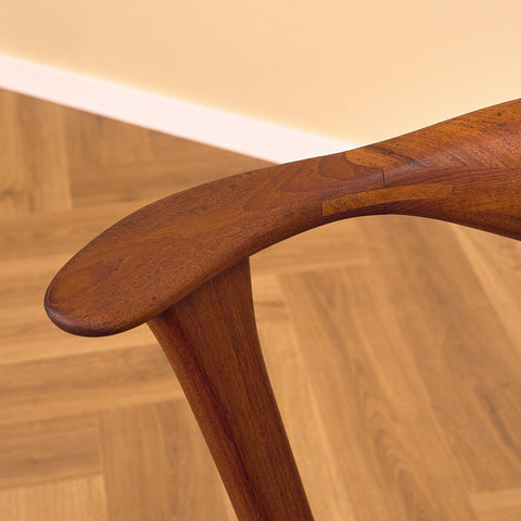 Danish chair in solid teak by Erik Kirkegaard, model 49