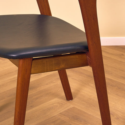 Danish chair in solid teak by Erik Kirkegaard, model 49