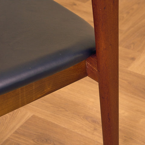 Danish chair in solid teak by Erik Kirkegaard, model 49