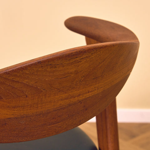 Danish chair in solid teak by Erik Kirkegaard, model 49