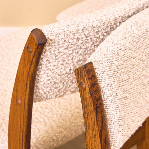 Danish dining chairs in Santos rosewood by Skovby