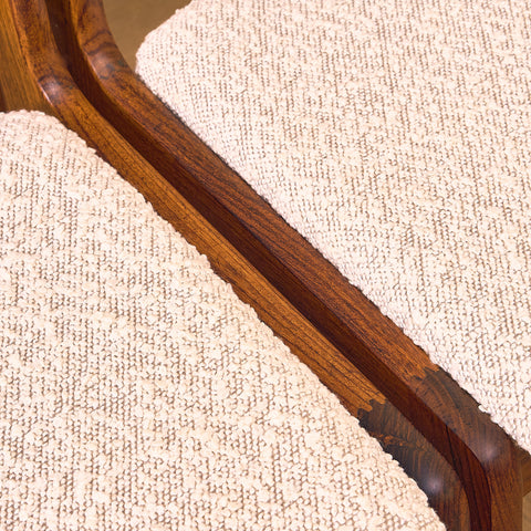 Danish dining chairs in Santos rosewood by Skovby