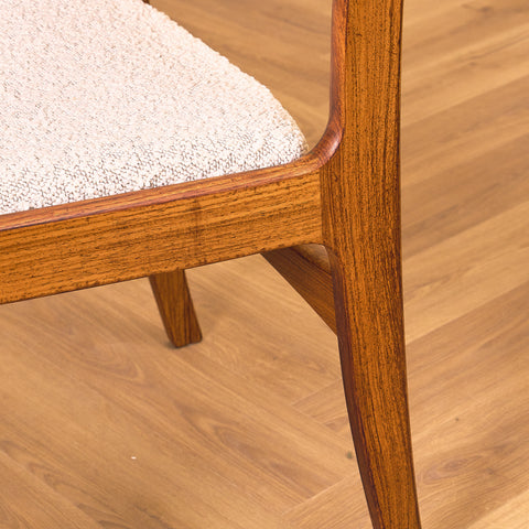 Danish dining chairs in Santos rosewood by Skovby