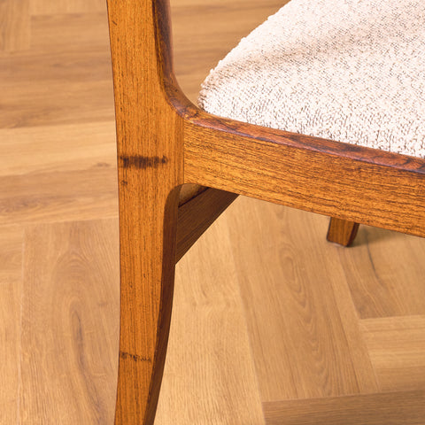 Danish dining chairs in Santos rosewood by Skovby