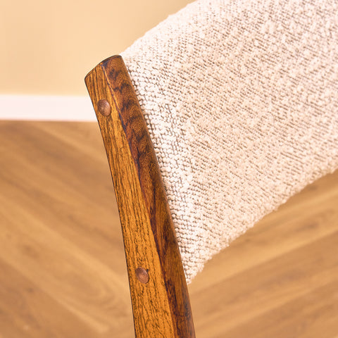 Danish dining chairs in Santos rosewood by Skovby