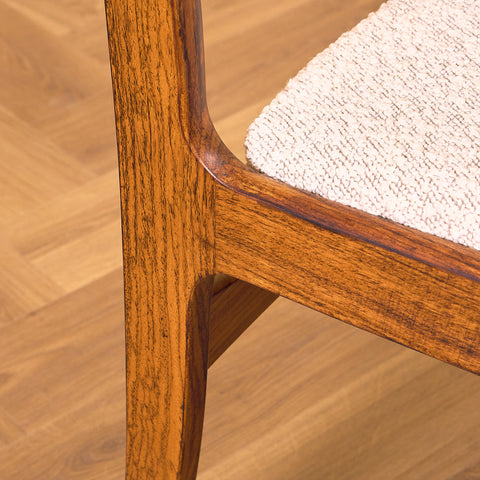 Danish dining chairs in Santos rosewood by Skovby