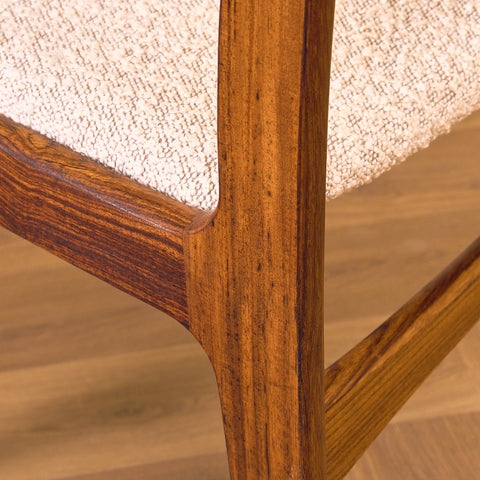 Danish dining chairs in Santos rosewood by Skovby